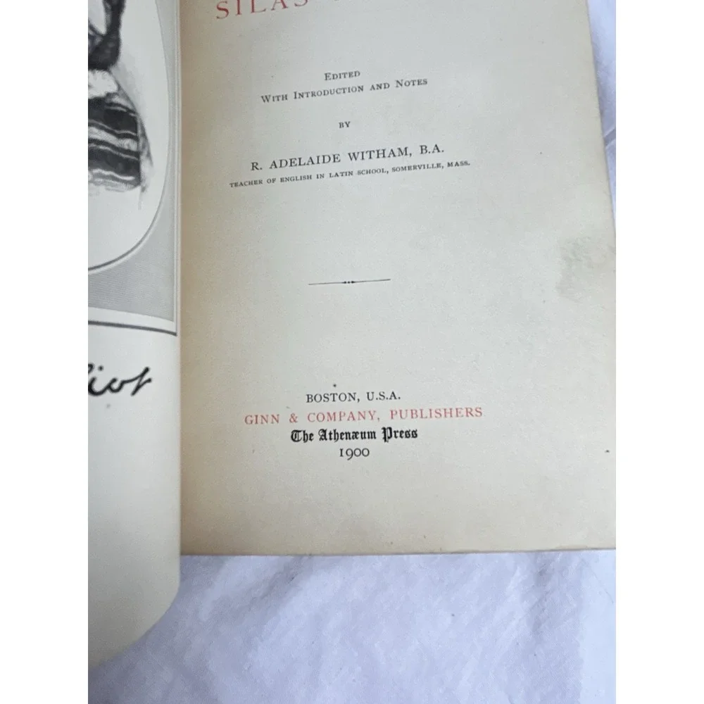 silas marner george eliot 1898 The Atheneum Press